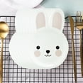 thumbnail image 3 of quanjun 8 Pcs Easter Bunny Paper Plates,9.4"x6.6" Easter Bunny Eggs Party Plates,Disposable Decorative Dinner Dessert Platters Tableware for Holiday Wedding Event Party Supplies, 3 of 6