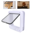 thumbnail image 3 of Puerta De Aleta De Mascotas, Diseño Minimalista Multifuncional Puerta De Colgajo De Gato 4 De De Diseño De Swing Con Instalación Fácil Material De PP Moderno Para, 3 of 7