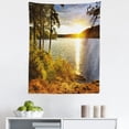 thumbnail image 1 of Colorful Tapestry, Sunset Dawn in the Forest over Lake of 2 Rivers Algonquin Park Ontario Canada, Fabric Wall Hanging Decor for Bedroom Living Room Dorm, 5 Sizes, Multicolor, by Ambesonne, 1 of 1