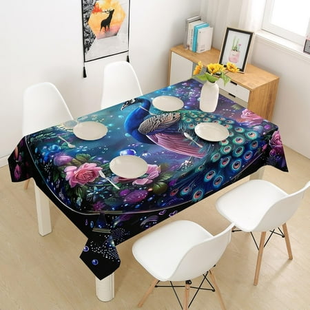 czqnlg Golf Theme Tablecloth Green Grass Table Cloth for Square Tables Waterproof Durable Sports Gaming Table Cover for Kitchen Dining Room(55 X 87 Inch)