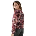 thumbnail image 2 of Principles Womens Abstract Wrap Top, 2 of 4