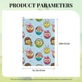 thumbnail image 2 of Golf Towel, Cute Cartoon Colorful Owls Microfiber Waffle Golf Towels for Golf Bag with Carabiner Clip Golf Rag 24x16in, 2 of 8