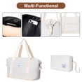 thumbnail image 4 of Hardside Luggage Sets 5 Piece, Hardshell Suitcase with TSA Lock Spinner Wheel and Travel Duffle Bag.WHITE, 4 of 7
