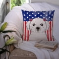 thumbnail image 3 of American Flag and Maltese Fabric Decorative Pillow BB2138PW1414, 3 of 4