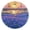 Gold, variant on Sunset Flower Sea Round Wall Clock Silent Battery Operated Home Decor for Living Room Bedroom