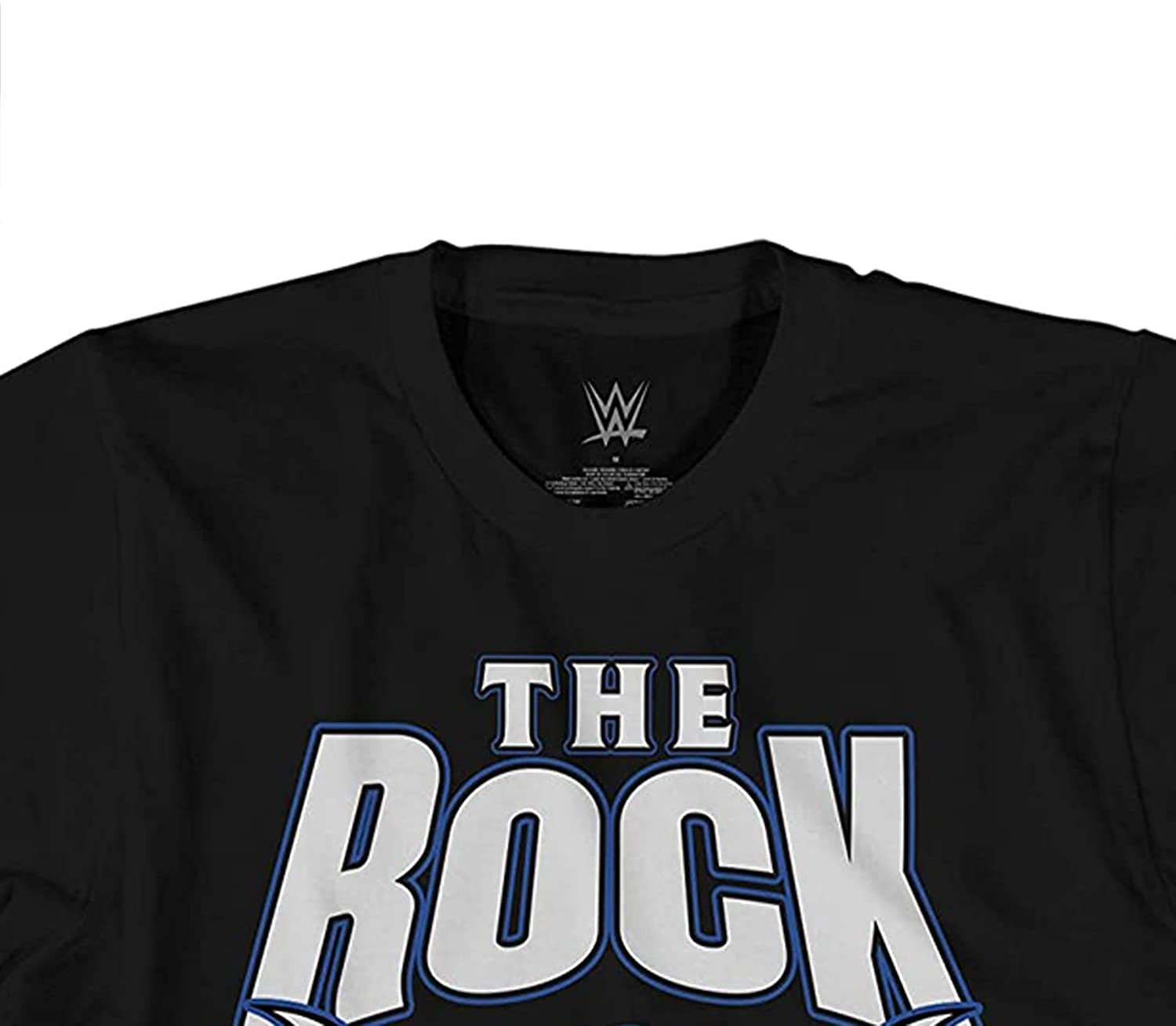 WWE Mens The Rock Shirt World Wrestling Champion T Shirt Black