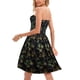 thumbnail image 4 of Vestido de mujer estilo bohemio sin tirantes con banda elástica vestidos sin mangas con estampado floral Fridja  hjkh4151, 4 of 9
