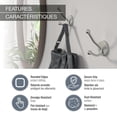 thumbnail image 6 of Richelieu NH2143021195 3-3/4" (96 Mm) Utility Metal Coat Hook - Nickel, 6 of 7