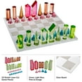 thumbnail image 4 of Trademark Games Modern Acrylic Chess Set with 32 Colorful Game Pieces, 4 of 16