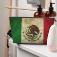 thumbnail image 7 of Retro Mexico Sacred Flag Purse Organizer Handbags Totes Leather Zipper Printing Bag For Women Travel Toiletry Bag, 7 of 7