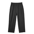 thumbnail image 5 of Girls School Uniform Pants Pull-On Elastic Waist Straight Leg Black,Size 12 T, 5 of 5