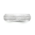 thumbnail image 3 of White Sterling Silver Ring Band Wedding Beveled Standard, 3 of 4