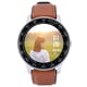 thumbnail image 3 of Reloj Inteligente SUNROAD JK102 con Monitoreo de Salud - Resistente al Agua IPX8, Pantalla de 1.28", Correa de Cuero/Silicón en Café/Negro, Batería de Larga Duración (5-7 días) y Compatible con, 3 of 7