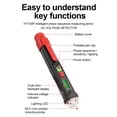 thumbnail image 2 of Alarm Mode 12V-1000V AC Voltage Detection Pen Electrical Judgment (HT90), 2 of 8