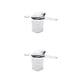 thumbnail image 1 of sweethay Stainless Steel Tea Infuser Portable Dual Reusable Cup with Anti-rust Strainer Handle Mug Washable Lid Foldable 7x7x8cm 2Conjunto, 1 of 6