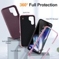 thumbnail image 2 of for Samsung Galaxy A13 5G Phone Case, Hybrid Hard PC Back + Silicone EVA Shockproof Protective Dustproof Non-Slip Heavy Duty Rugged Phone Case Cover for Samsung Galaxy A13 5G, Purple, 2 of 8