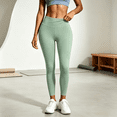 thumbnail image 7 of ATENAR Leggings for Women,Womens Leggings,Casual,Soft,Stretch Fabric,Quick Drying,Green,S, 7 of 7
