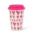 thumbnail image 1 of Coeurs avec Mug de Voyage Couvercle en Silicone Rose, 1 of 1