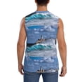thumbnail image 4 of Bingfone Lighthouse in Havana Pattern Men's Tank Tops Workout Sleeveless Tee Shirts Running Beach Tanks for Men-Medium, 4 of 8