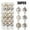 Beige, variant on Christmas Balls Ornaments for Christmas Tree Decorations, 36PCS Xmas Tree Red White Gold Silver Shatterproof Hanging Ball Ornaments with Loop for Holiday and Party Decoration, Xmas Festive Supplies