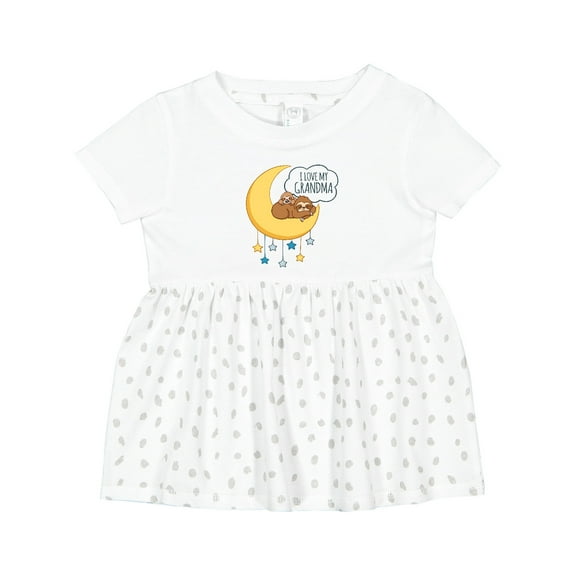 Inktastic I Love My Grandma Girls Baby Dress