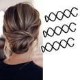 thumbnail image 6 of 10Pcs Spiral Hair Pins, Twist Corkscrew Spin Pins with Non-Scratch Rounded Clips for Women's Hair Styling DIY (Black), 6 of 9