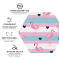thumbnail image 3 of Naloa Flamingo1 Leather Coasters for Drinks, Durable Drink Coasters 4 Set for Tabletop Protection, Luxurious Home Décor and Housewarming Gift ( {designName})Hexagon, 3 of 6
