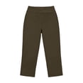 thumbnail image 6 of UDAUDU Capri Pants for Women 2026 Summer Business Wide Leg Casual Pull On Comfy Athletic Golf Jogger Womens Capris with Pockets Army Green M, 6 of 9