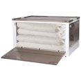 thumbnail image 1 of Contenedor de almacenamiento plegable con tapa timcorr plástico transparente con ruedas organizador apilable, 1 of 7