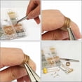 thumbnail image 5 of Kit para hacer joyas, 2416 piezas, kit para hacer joyas de plata con cierre dorado, 5 of 5