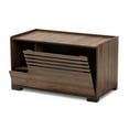 thumbnail image 2 of Baxton Studio Claire Modern and Contemporary Walnut Brown Finished Cat Litter Box Cover House, 2 of 5
