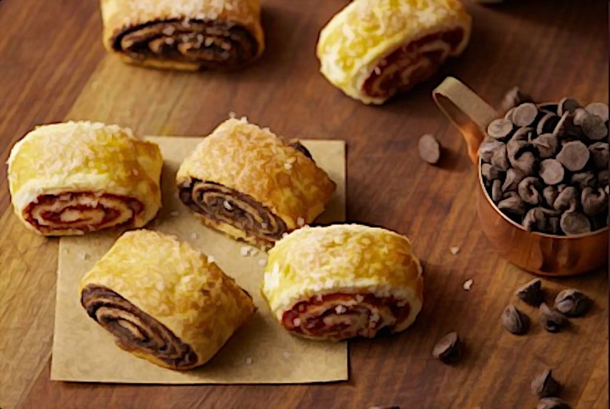 Brooklyn Brands Natural Vegan Chocolate Rugelach with Caramelized Sugar Topping, 8 oz.