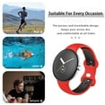 thumbnail image 6 of CIRUTVAL Band For Google Pixel Watch Strap Soft Silicone Sport Breathable Bracelet Replacement Smartwatch Wrist Belt Pixel Watch Active, 6 of 12