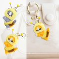 thumbnail image 5 of Plush Doll Pendant Cartoon Cat Bee Shape Stuffed Doll Keychain Creative Backpack Pendant for Student, 5 of 5