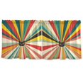 thumbnail image 7 of Yayeee Kitchen Curtains Tier Set of 2 Light Filtering 57"x24" Over Sink Window Panels, Colorful Cat, 7 of 7