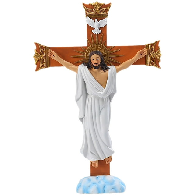 Jesus Statue Western Statue Jesus Sculpture Catholic Figurine Decorative Ornament