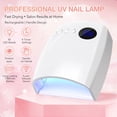 thumbnail image 3 of Rechargeable Nail Lamp With Handle  4 Timers, Low Heat Mode, Large Space UV/LED Gel Dryer 2500mAh ,High Power, 3 of 7