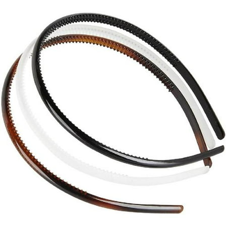 Scunci Effortless Beauty Plastic Headbands, 3 count
