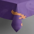 thumbnail image 3 of Purple Halloween Pumpkins Bats and Spiders Rectangle Tablecloth 60"x84",Waterproof Polyester Rectangle Table Cloth, Wipeable Spillproof Polyester Tablecloth for Dining, Camping, Indoor and Outdoor, 3 of 5