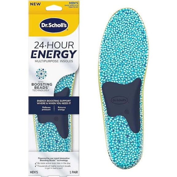 Dr. Scholl's® 24-Hour Energy Multipurpose Insoles, Men Shoe Size 8-14, 1 Pair