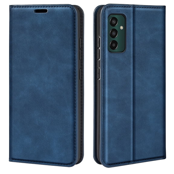 For Samsung Galaxy M13 4G Retro-skin Magnetic Suction Leather Phone Case