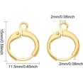 thumbnail image 2 of 40PCS Golden Round Hoop Earrings Spring Hoop Earring for DIY Jewelry Making, 2 of 9