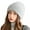 Grey, variant on Knit Beanies for Women Soft Warm Stretchy Bonnet Hat Beret Roll up Edge Fall Winter Cap for Ski Travel Work Headwear