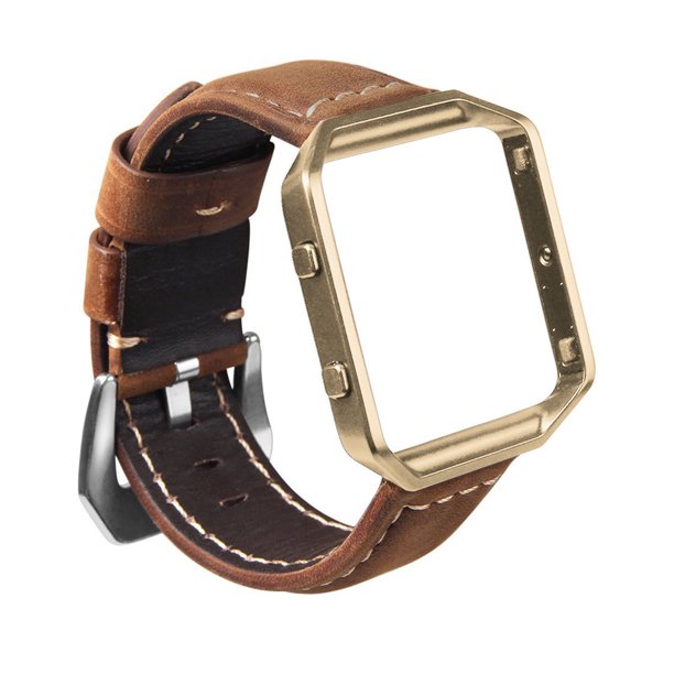 Fitbit Blaze Watch Band, Resto Genuine Leather Replacement Wrist band