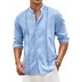 thumbnail image 3 of Camisas Casual Guayabera Cubana Para Hombre Manga Larga, 3 of 7
