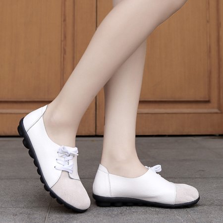 

Women s Large Size Solid Color Soft Bottom Comfortable Shoes Retro Nurse Shoes