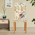 thumbnail image 6 of Autumn Pumpkin Floral Maples Dining Room Chair Covers Fall Leaves Flowers Thanksgiving Chair Slipcovers Seat Protector Removable Washable Chair Cover For Home Kitchen Restaurant Hotel 4pcs, 6 of 7