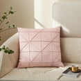 thumbnail image 2 of Unique Bargains Pack of 2 Luxury 3D Diamond Velvet Throw Pillow Covers Pink, 2 of 6