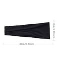 thumbnail image 2 of SHENGXINY Yoga Supplies Clearance Women Fashion Elastic Headband 1PC Head Wrap Hair Band Bandana Headband Black, 2 of 3