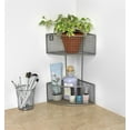 thumbnail image 4 of Spectrum Diversified 2-Tier Corner Basket, Satin Nickel, 4 of 5